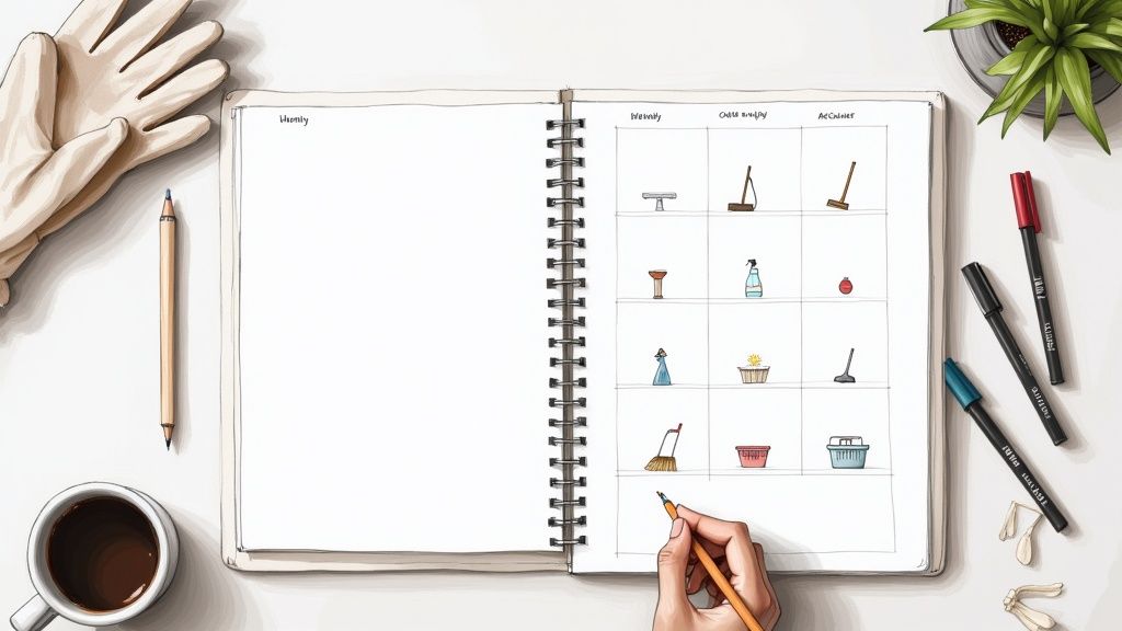 Your Weekly Cleaning Schedule Template That Works